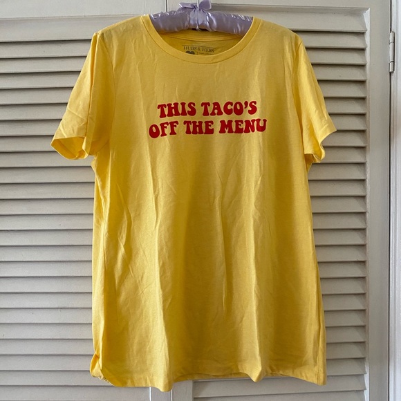 THIS TACO’S OFF THE MARKET YELLOW T-SHIRT - Picture 3 of 6